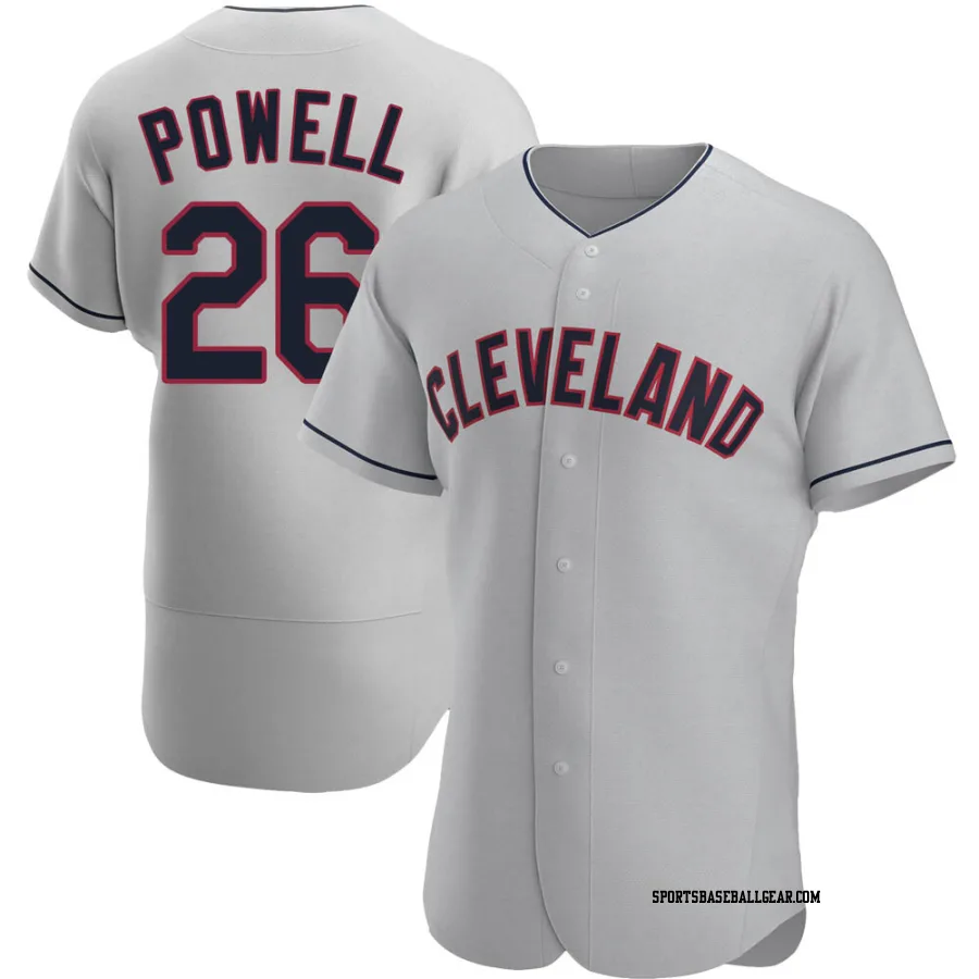 Boog Powell Men's Cleveland Guardians Gray Authentic Road Jersey