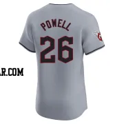 Boog Powell Men's Cleveland Guardians Gray Elite Road Jersey