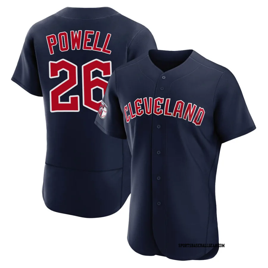 Boog Powell Men's Cleveland Guardians Navy Authentic Alternate Jersey