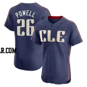 Boog Powell Men's Cleveland Guardians Navy Elite 2024 City Connect Jersey