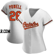 Boog Powell Women's Baltimore Orioles White Authentic Home Jersey