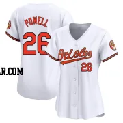 Boog Powell Women's Baltimore Orioles White Limited Home Jersey