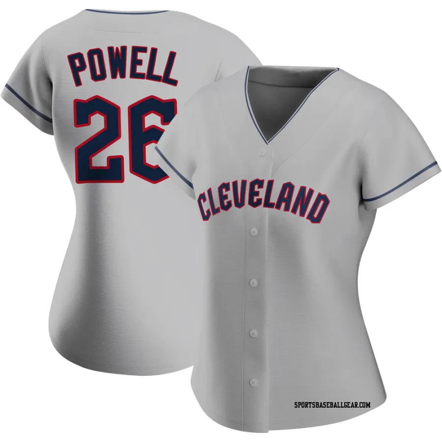 Boog Powell Women's Cleveland Guardians Gray Authentic Road Jersey