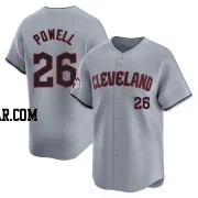 Boog Powell Youth Cleveland Guardians Gray Limited Road Jersey