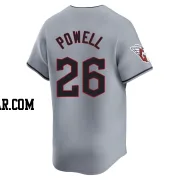 Boog Powell Youth Cleveland Guardians Gray Limited Road Jersey