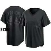 Bowden Francis Men's Toronto Blue Jays Black Replica Pitch Fashion Jersey