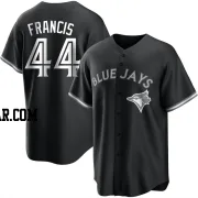 Bowden Francis Men's Toronto Blue Jays Black/White Replica Jersey