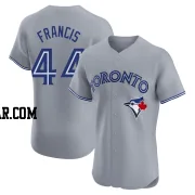 Bowden Francis Men's Toronto Blue Jays Gray Elite Road Jersey