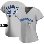 Bowden Francis Women's Toronto Blue Jays Gray Authentic Road Jersey