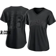 Brad Boxberger Women's Chicago Cubs Black Authentic Pitch Fashion Jersey