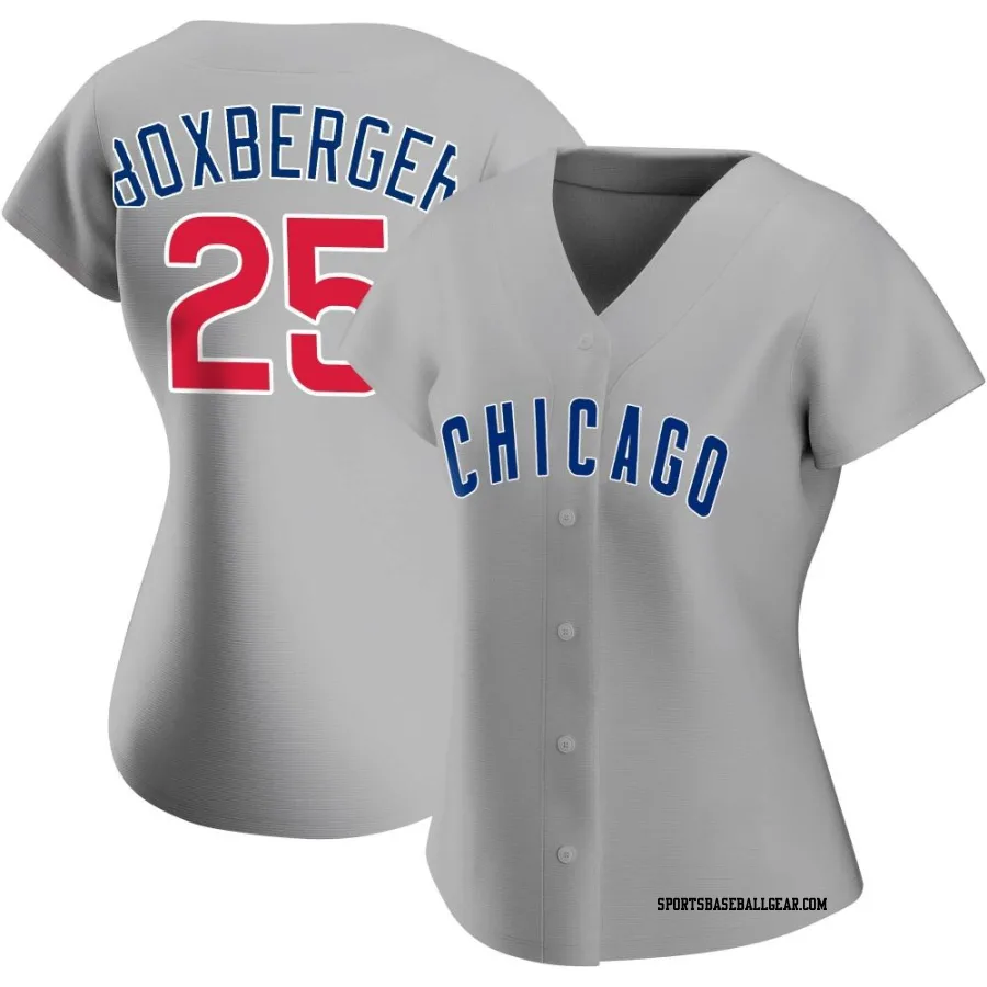 Brad Boxberger Women's Chicago Cubs Gray Replica Road Jersey