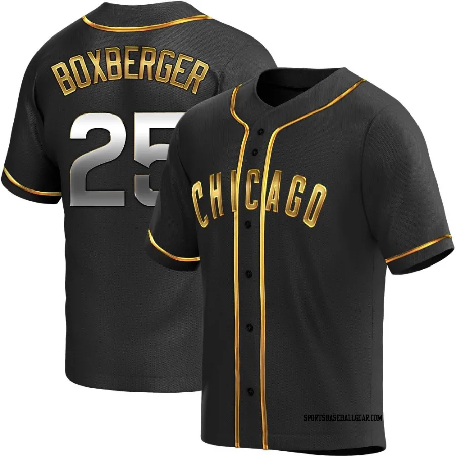 Brad Boxberger Youth Chicago Cubs Black Golden Replica Alternate Jersey