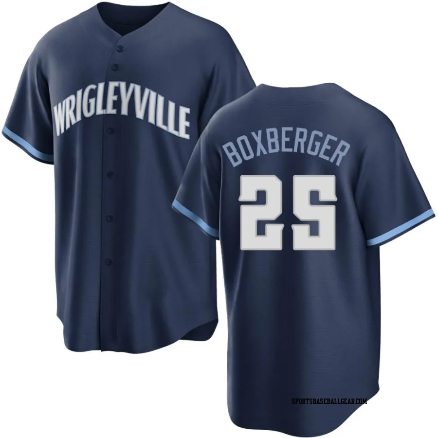 Brad Boxberger Youth Chicago Cubs Navy Replica 2021 City Connect Jersey