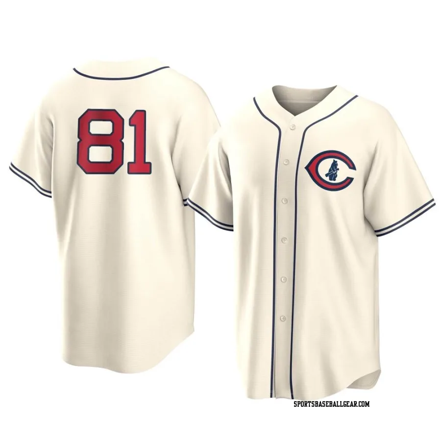 Brad Deppermann Men's Chicago Cubs Cream Replica 2022 Field Of Dreams Jersey