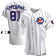 Brad Deppermann Men's Chicago Cubs White Authentic Home Jersey