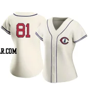 Brad Deppermann Women's Chicago Cubs Cream Authentic 2022 Field Of Dreams Jersey