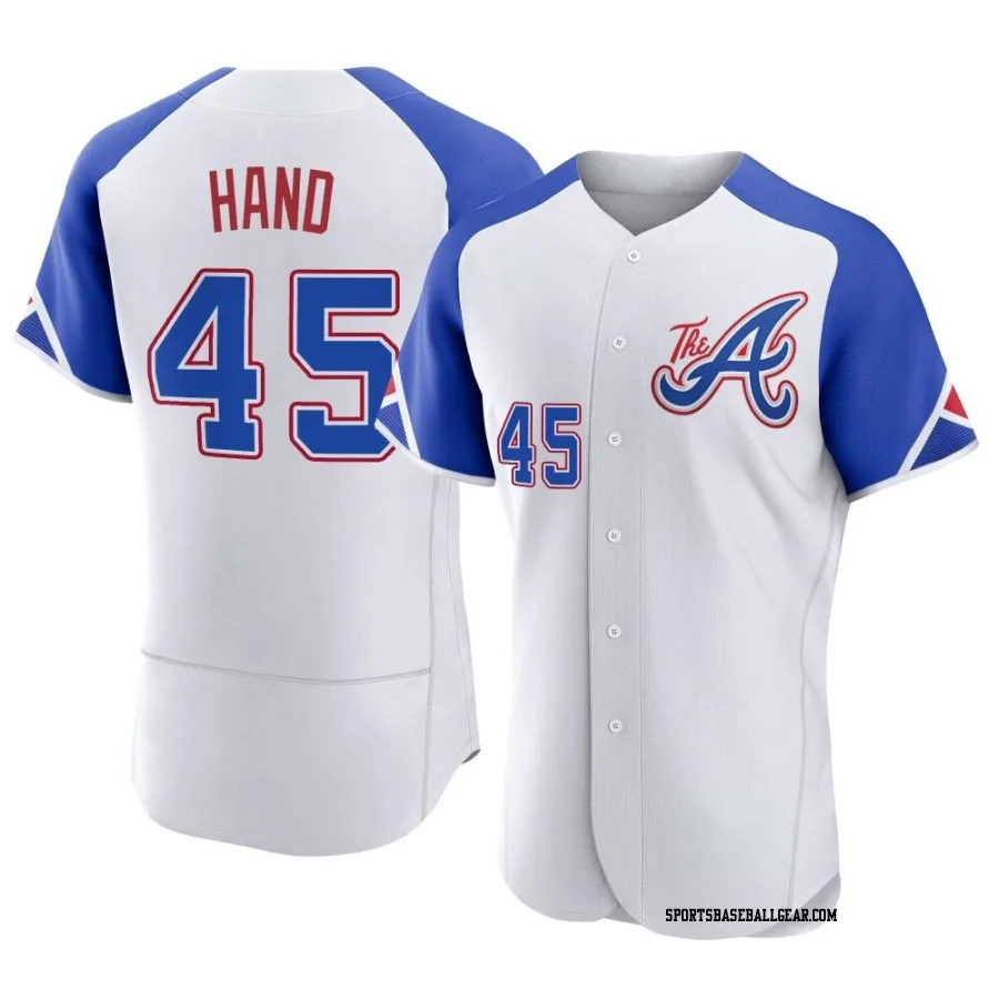 Brad Hand Men's Atlanta Braves White Authentic 2023 City Connect Jersey