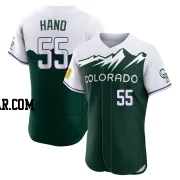 Brad Hand Men's Colorado Rockies Green Authentic 2022 City Connect Jersey