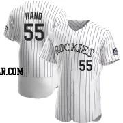 Brad Hand Men's Colorado Rockies White Authentic Home Jersey