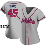 Brad Hand Women's Atlanta Braves Gray Authentic Road Jersey