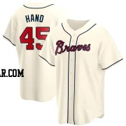 Brad Hand Youth Atlanta Braves Cream Replica Alternate Jersey