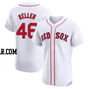 Brad Keller Men's Boston Red Sox White Elite Home Patch Jersey