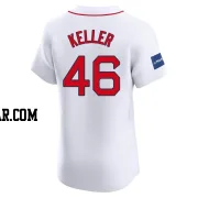 Brad Keller Men's Boston Red Sox White Elite Home Patch Jersey