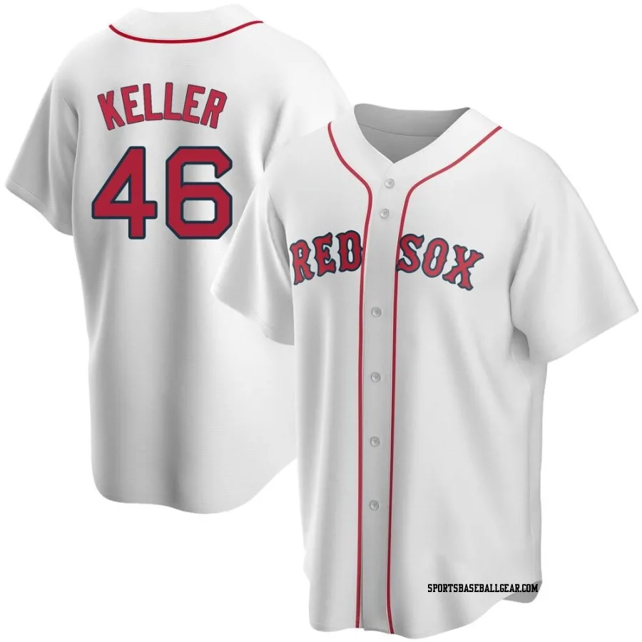 Brad Keller Men's Boston Red Sox White Replica Home Jersey