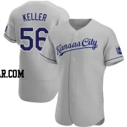 Brad Keller Men's Kansas City Royals Gray Authentic Road Jersey