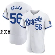 Brad Keller Men's Kansas City Royals White Authentic 2022 Home Jersey