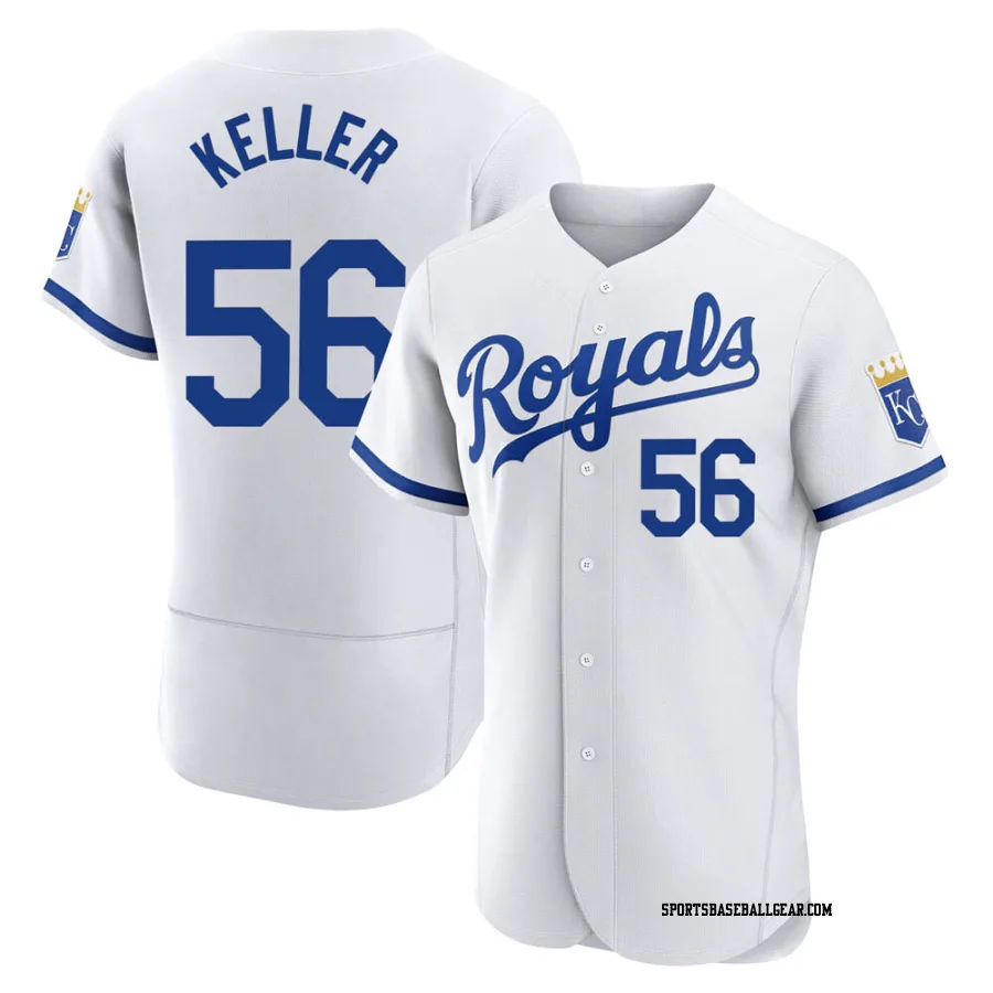 Brad Keller Men's Kansas City Royals White Authentic 2022 Home Jersey