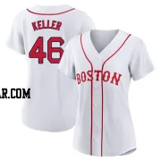 Brad Keller Women's Boston Red Sox White Replica 2021 Patriots' Day Jersey