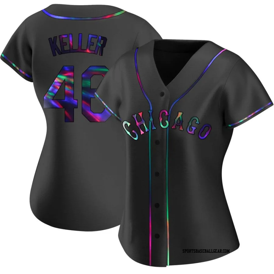 Brad Keller Women's Chicago White Sox Black Holographic Replica Alternate Jersey