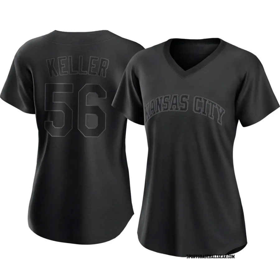 Brad Keller Women's Kansas City Royals Black Authentic Pitch Fashion Jersey