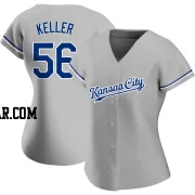 Brad Keller Women's Kansas City Royals Gray Authentic Road Jersey