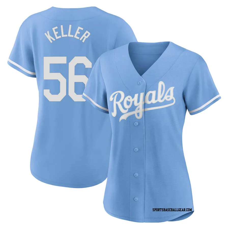 Brad Keller Women's Kansas City Royals Light Blue Authentic 2022 Alternate Jersey