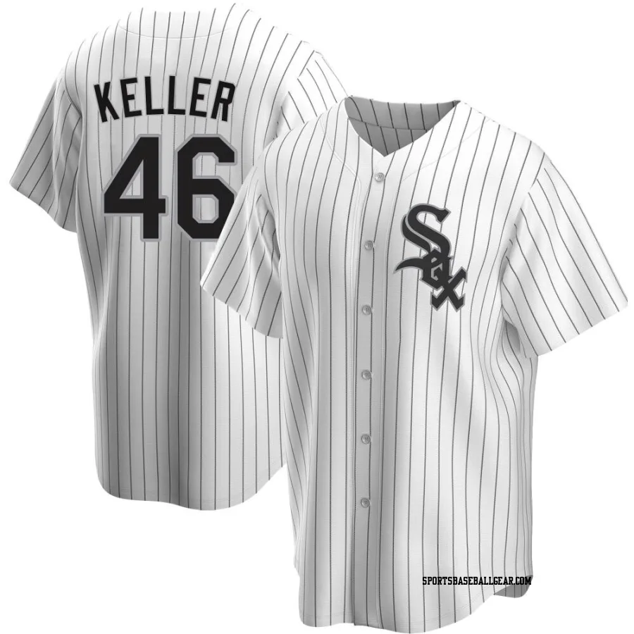 Brad Keller Youth Chicago White Sox White Replica Home Jersey