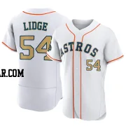 Brad Lidge Men's Houston Astros Gold Authentic White 2023 Collection Jersey