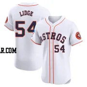 Brad Lidge Men's Houston Astros White Elite Home Patch Jersey