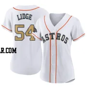 Brad Lidge Women's Houston Astros Gold Authentic White 2023 Collection Jersey