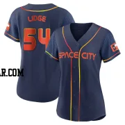 Brad Lidge Women's Houston Astros Navy Authentic 2022 City Connect Jersey