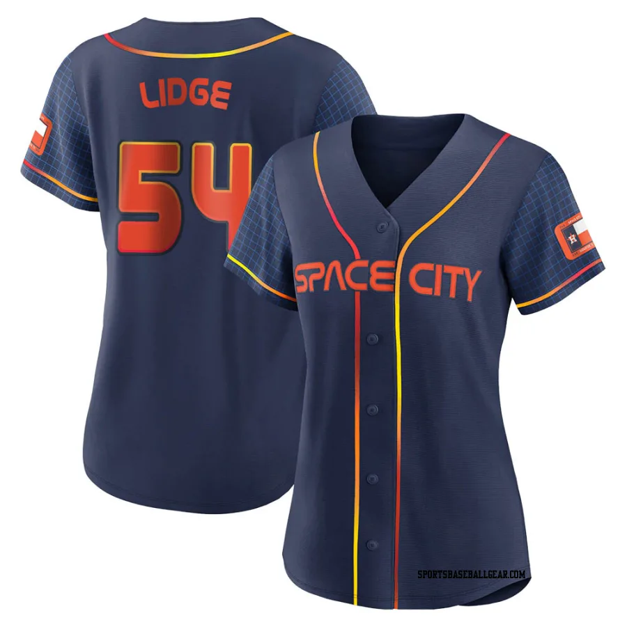 Brad Lidge Women's Houston Astros Navy Authentic 2022 City Connect Jersey