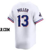 Brad Miller Men's Texas Rangers Gold Limited White 2024 Collection Jersey