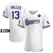 Brad Miller Men's Texas Rangers White Authentic Home 2023 World Series Jersey