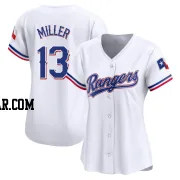 Brad Miller Women's Texas Rangers White Limited Home Jersey