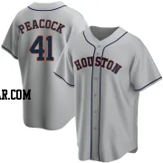 Brad Peacock Men's Houston Astros Gray Replica Road Jersey