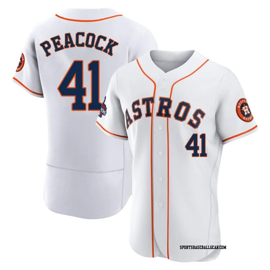 Brad Peacock Men's Houston Astros White Authentic 2022 World Series Champions Home Jersey