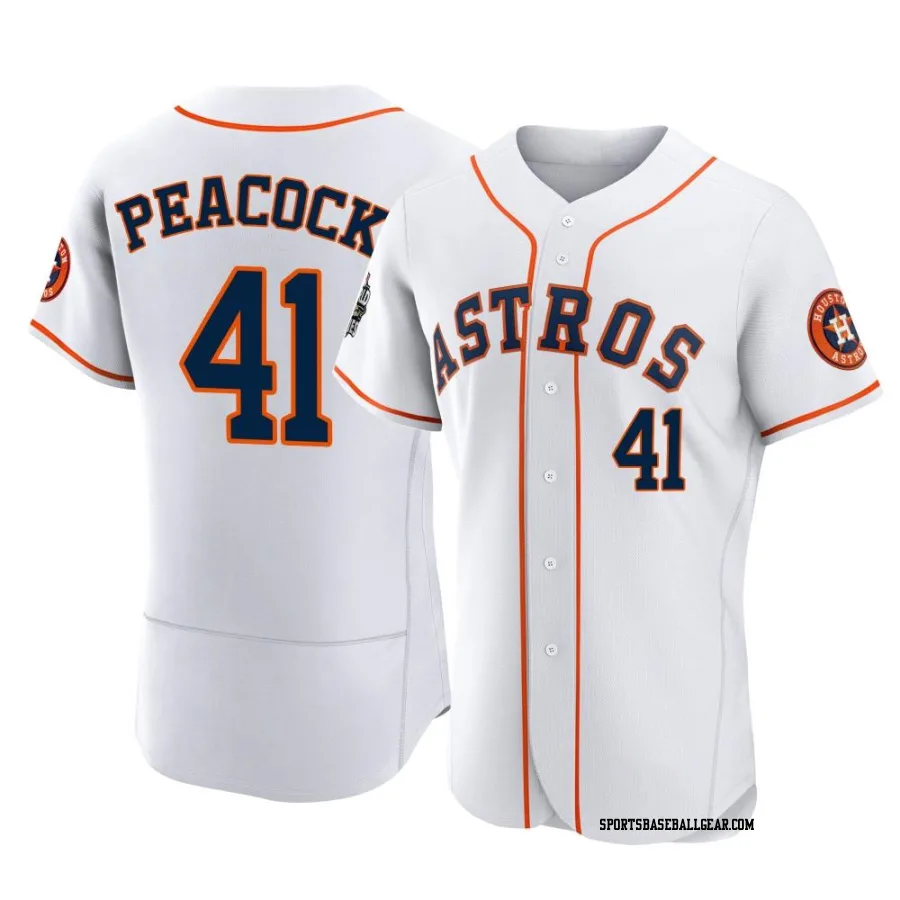 Brad Peacock Men's Houston Astros White Authentic 2022 World Series Home Jersey