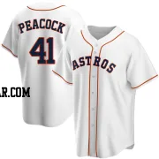 Brad Peacock Men's Houston Astros White Replica Home Jersey