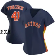 Brad Peacock Women's Houston Astros Navy Authentic Alternate Jersey